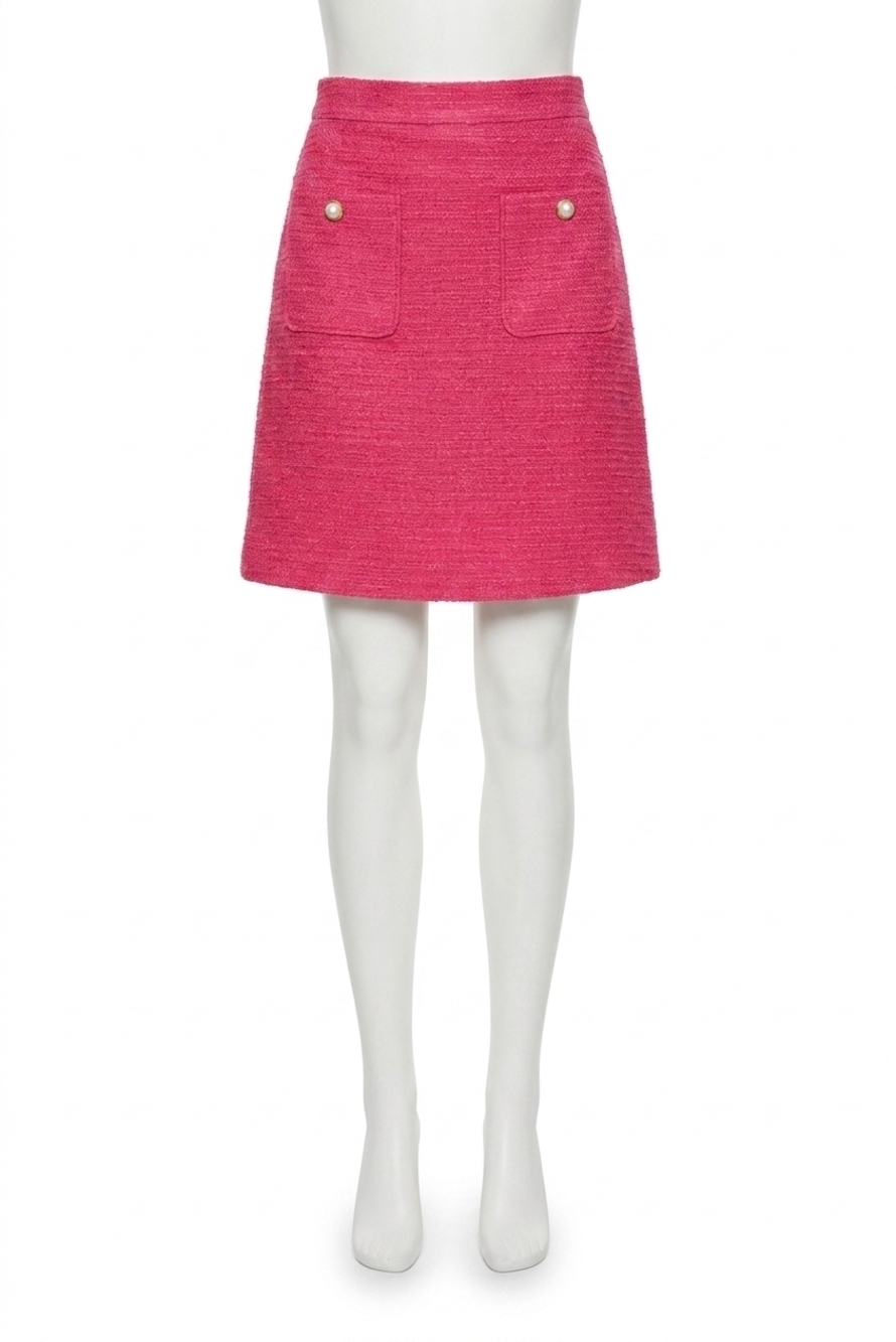 NEW JOSEPH RIBKOFF a-line woven skirt in pink